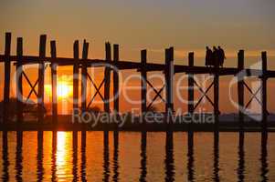 U Bein bridge, Mandalay, Myanmar