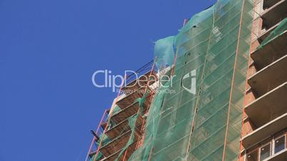 Wind on building site
