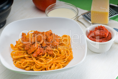 tomato and chicken pasta