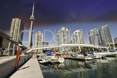 View of Toronto from a Pier, Canada