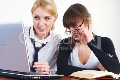 Meeting of young business ladies