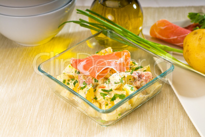 parma ham and potato salad