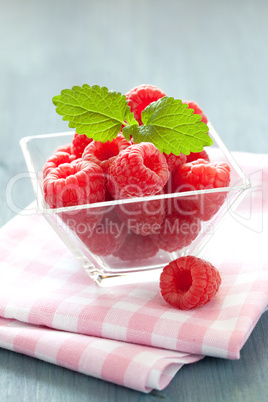 Himbeeren in Schale / raspberries in a bowl