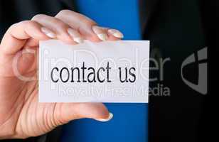 contact us