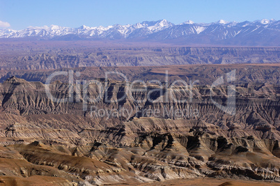 Landscape of mountains