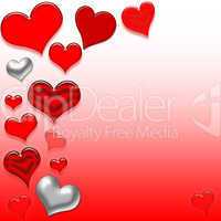Rote Herzen Liebe
