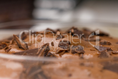 fresh homemade chocolate mousse