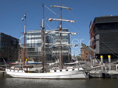 Großsegler in der Hafencity, Hamburg