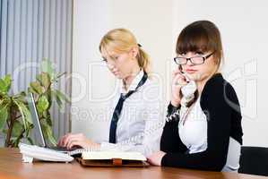 Meeting of young business ladies