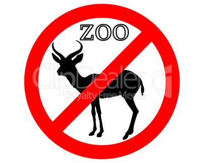 Antilope im Zoo verboten