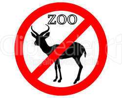 Antilope im Zoo verboten