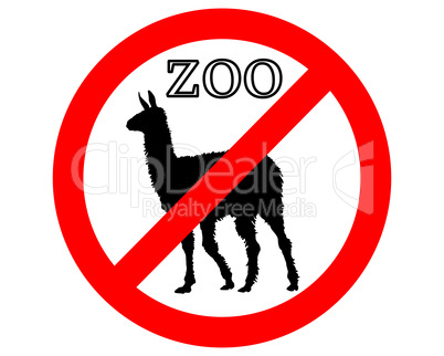 Lama im Zoo verboten