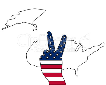 Amerikanisches Handzeichen
