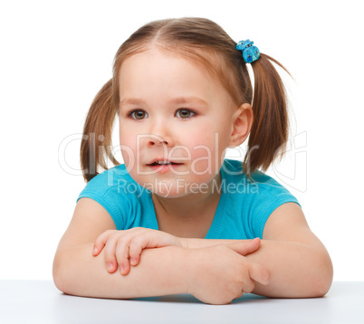 Portrait of a cute little girl