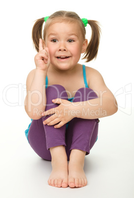 Portrait of a cute little girl