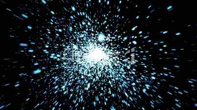 Abstract background of space with particles video