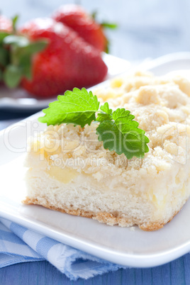 Streuselkuchen mit Apfel / crumble cake with apple