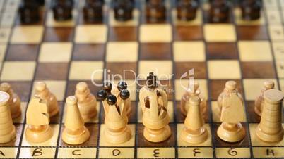 Chess play figure moving