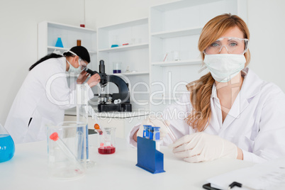 scientists at work