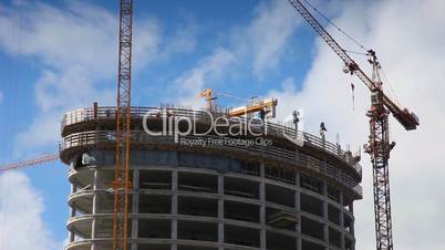 construction of building time-lapse