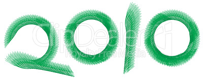 Vector Illustration 2010 New Year's