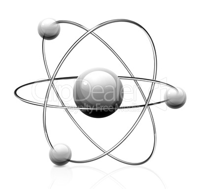 Atom symbol. Vector.