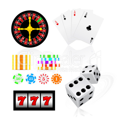 gambling icon set