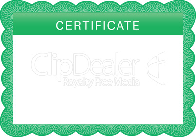 Classic guilloche border for diploma or certificate