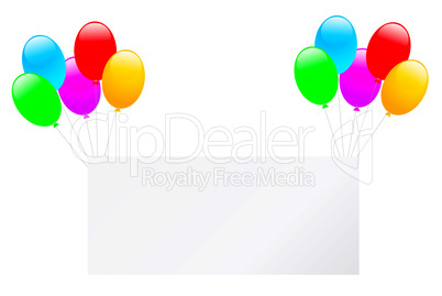 balloons and banner