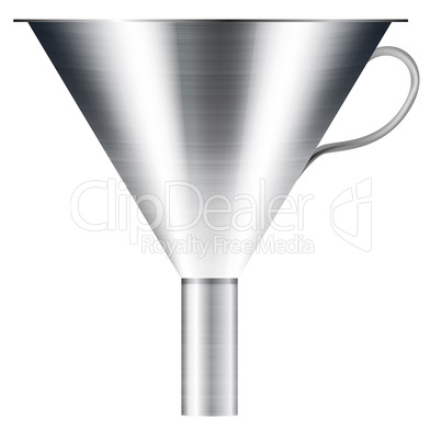funnel made of stainless steel