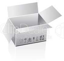 shipping box vector