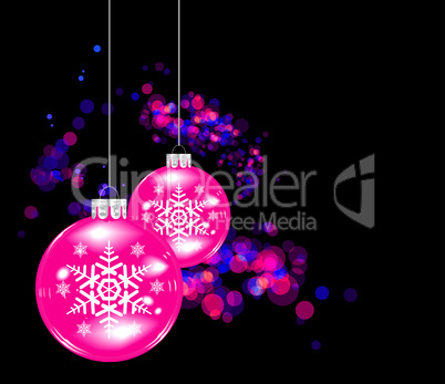 Vector Christmas sphere. No transparency and effects.