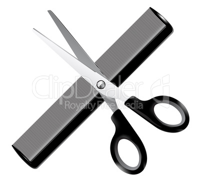 Barber tools - vector illustration