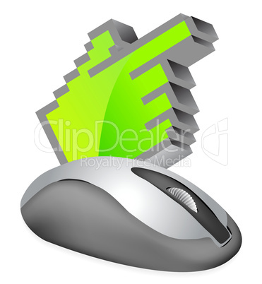 Computer Mouse with cursor