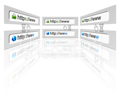 Secure web connection on a web browser