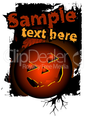 Halloween background, vector illustration