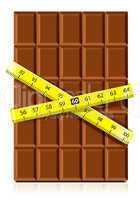 chocolate with measure tape