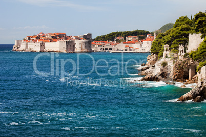 Dubrovnik on the Adriatic Sea