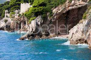 Cave on the Adriatic Sea Coastline