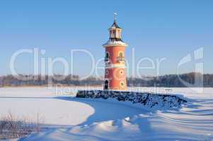 Moritzburg Leuchtturm im Winter - Moritzburg lighthouse in winter 02