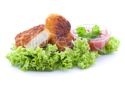 frische Geflügelnuggets / fresh chicken nuggets