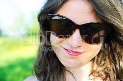 Pretty woman with sunglases