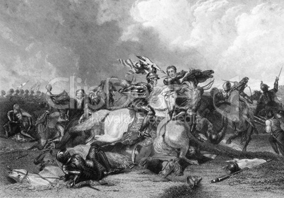 Richard III and the Earl of Richmond at the Battle of Bosworth