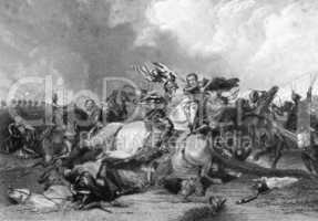 Richard III and the Earl of Richmond at the Battle of Bosworth