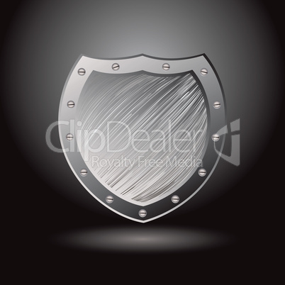 Metal brushed shield secure