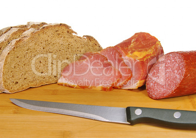 Schinken Brot Salami - ham bread salami 01