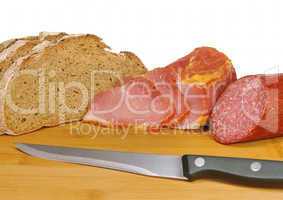 Schinken Brot Salami - ham bread salami 01