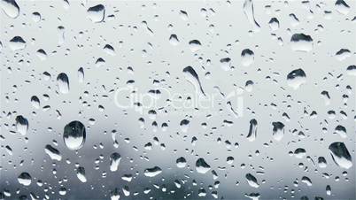 drops of water on window
