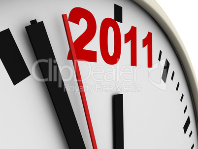 New Year's clock