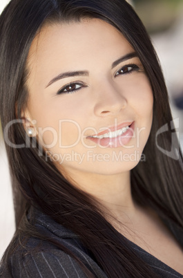 Beautiful Hispanic Woman Smiling